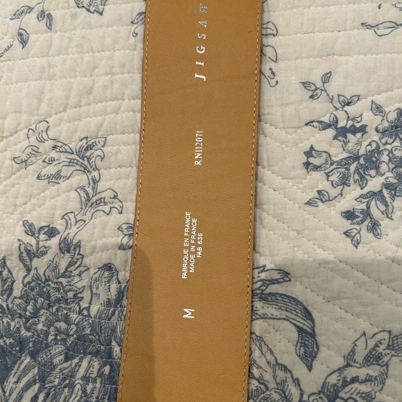 Jigsaw leather belt in mauve size Medium - Picture 4 of 6